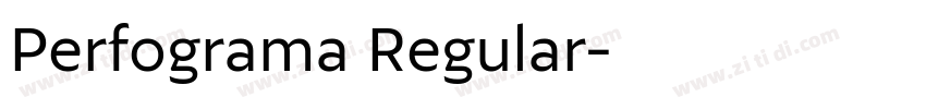 Perfograma Regular字体转换